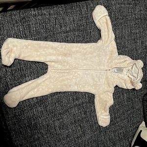 Baby Mack one-piece footie.